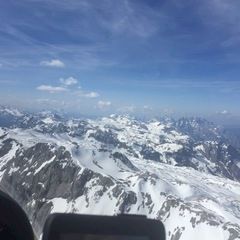 Flugwegposition um 12:54:06: Aufgenommen in der Nähe von Gemeinde Mühlbach am Hochkönig, 5505, Österreich in 3116 Meter